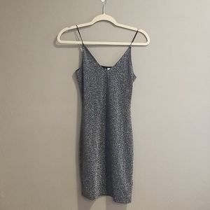 H&M black sequin mini dress